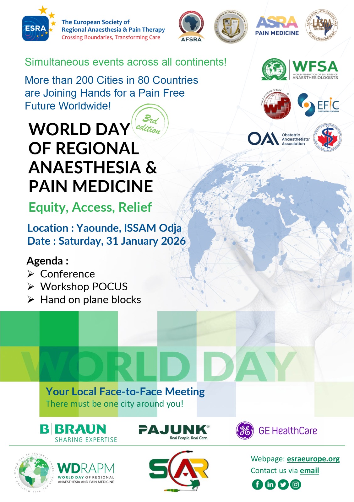 World Day of Regional Anaesthesia & Pain Medicine – 3rd Edition